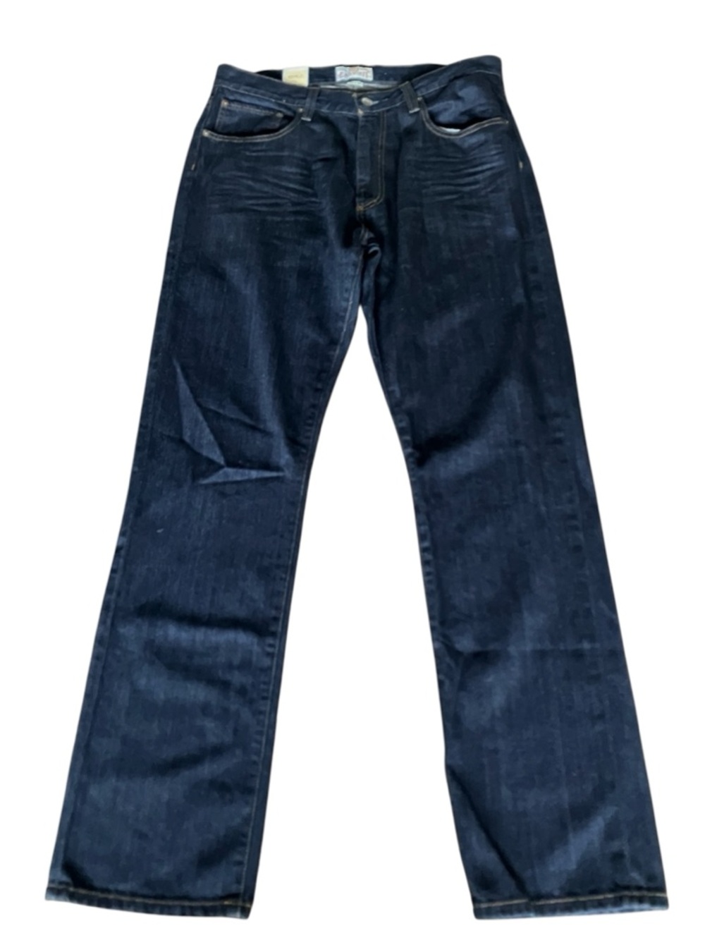 Fossil Vintage Mens Easy Fit Jeans NWT Ink Wash Light Whiskering 34x34 Deadstock